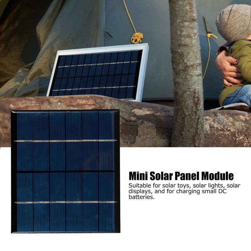 panneau solaire 2.5W 6V Mini Polysilicon Solar Panel DIY Small Solar Cell Board Module for Solar Lamps pannello solare
