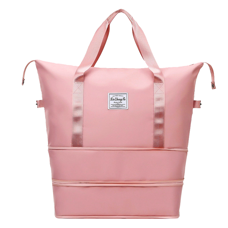 Folding Travel Bags Waterproof Tote Travel Luggage Bags For Women Large Capacity Multifunctional Travel Duffle Bags Handbag: Clear