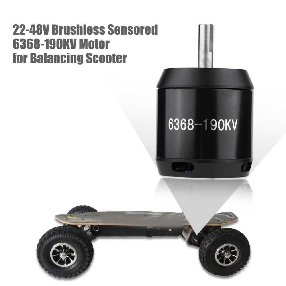 22-48V D6368 Brushless Motor Sensored RC Motor 6368-190KV 6-12S For Electric Balancing Scooter Brushless Motor
