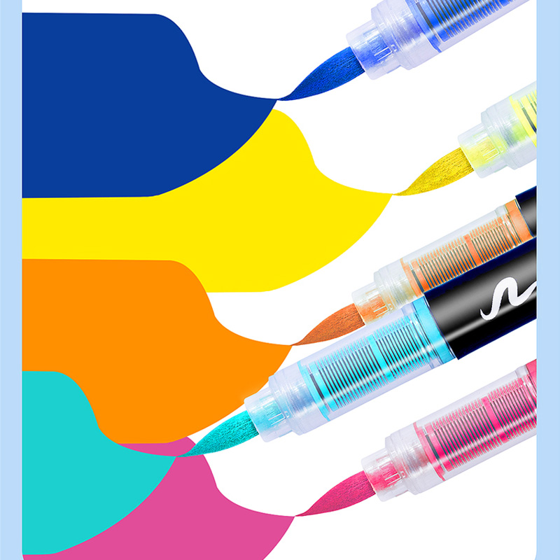 12-120 cores canetas de tinta acrílica marcadores de ponta de pincel marcadores de tinta para pintura em pedra de lona de madeira, presente de natal artesanato diy