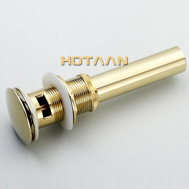 En Retail Modern Golden Brass Basin Sink Drain Waste Vanity Afdruiprek Wastafel Afval YT-5141G