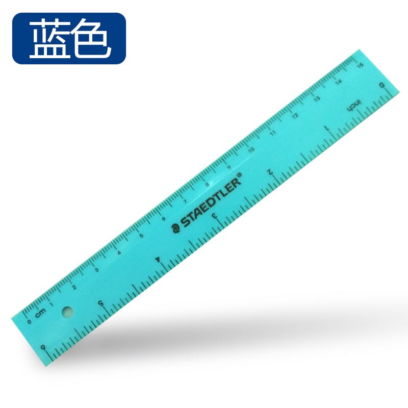 STAEDTLER-Reglas de colores de plástico, plantillas de dibujo, papelería, material escolar, , 15cm, 562, 10 unids/lote