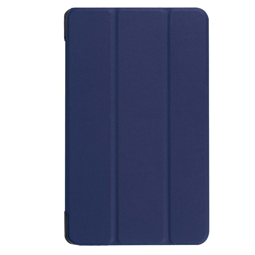 Tablet Case For Samsung Galaxy Tab S2 9.7 inch T810 T813 T815C T819C Smart Case 3 Folding Stand Auto Sleep/Wake Back Cover: Navy Blue