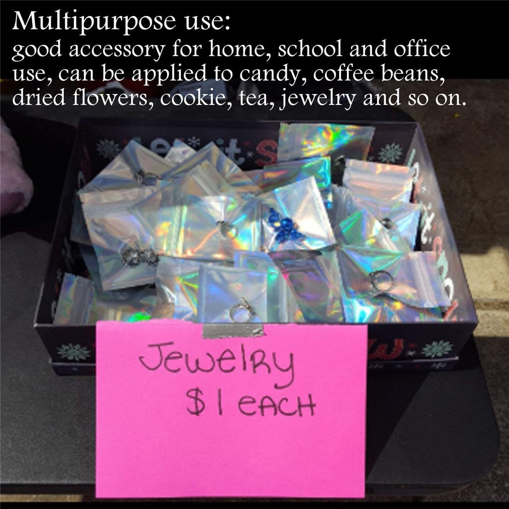 100 sztuk zamknięcia strunowe z możliwością ponownego zamknięcia torby worek z folii aluminiowej na przyjęcie jedzenie przechowywania orzechy cukierki ciasteczka przekąnarty torby Ziplock upuszczać Wysyłka 