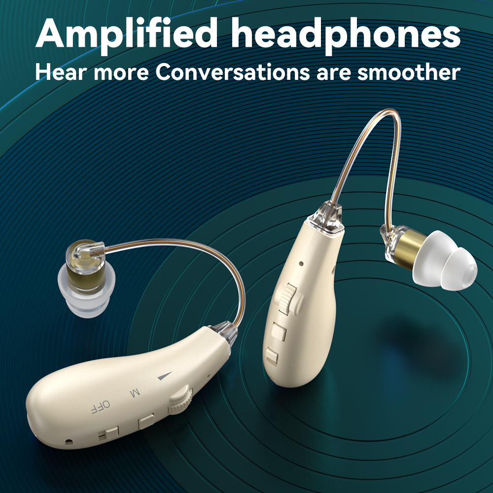 Enlarged hearing health earphones enhance ear sound protection for the elderly with hearing loss and tinnitus For Hearing Aid