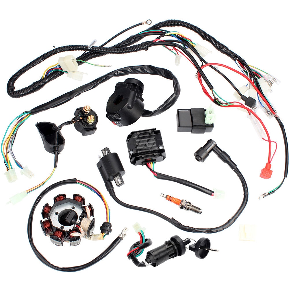 125cc 150cc 200cc 250cc vélo de saleté ATV QUAD électriques Zongshen Lifan Ducar rasoir CDI faisceau de câbles Stator assemblage câblage