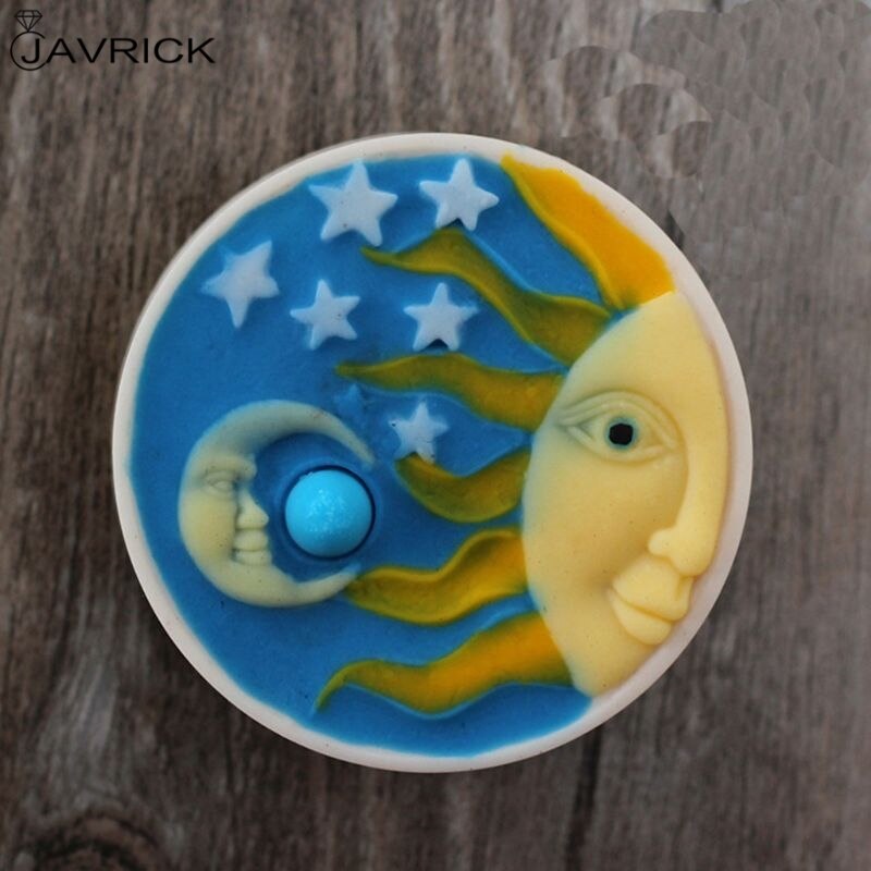 Sonne und Mond Handgemachte Seife Silikon Form DIY Backen Kuchen Fondant Dekoration Epoxy Machen Form