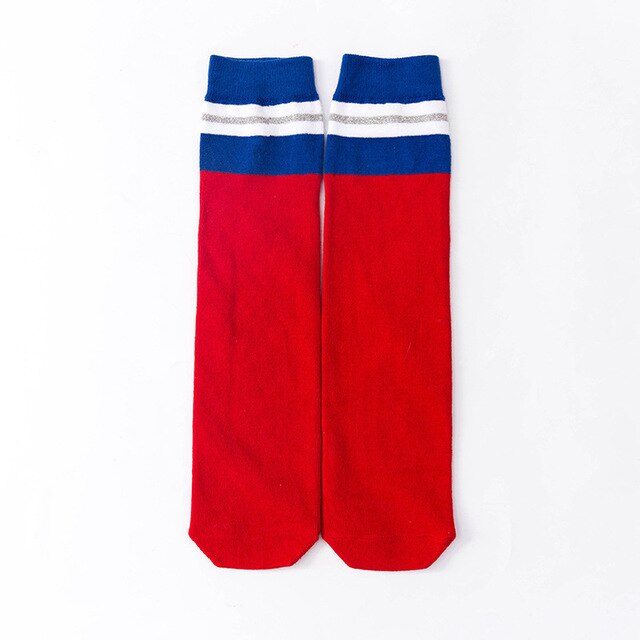 Baby Mädchen Knie Hohe Socken freundlicher jungen Streifen Baumwolle Sport Socken für Mädchen Nette Lange Röhre Socken freundlicher Bein Wärmer socken: verrotten