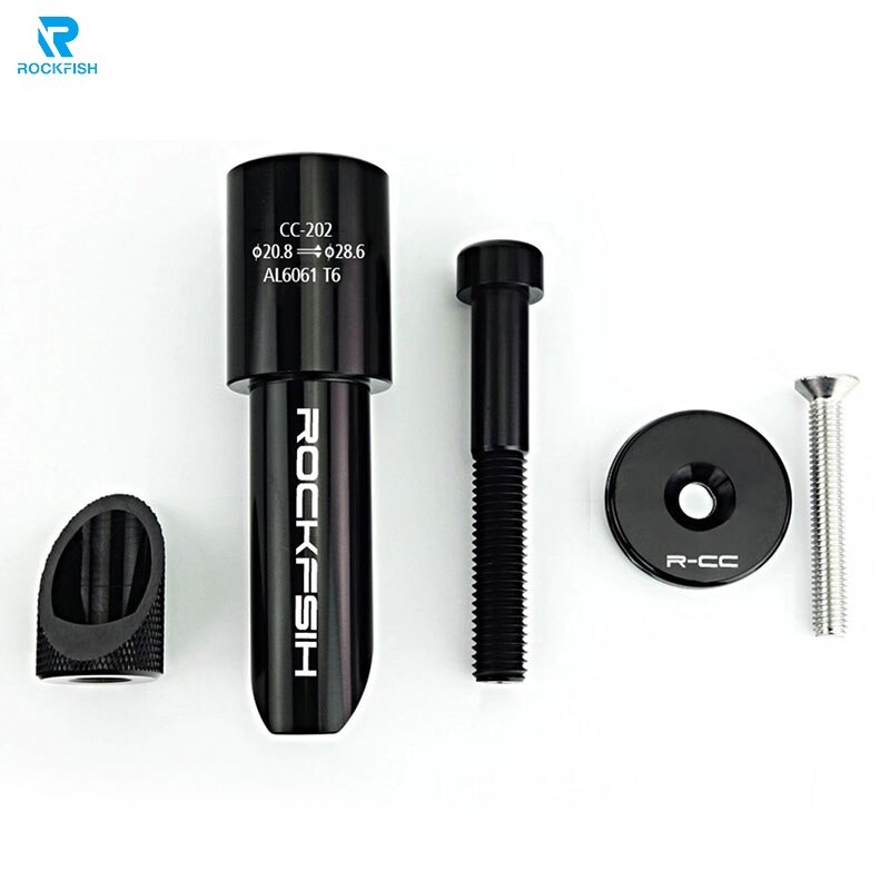 Rockfish Kids Bike Stem Adapter 20.8/22.2mm CNC Sliding Bike Head Tube Core Conversion Balance Bike Headset Hanging Core Adapter