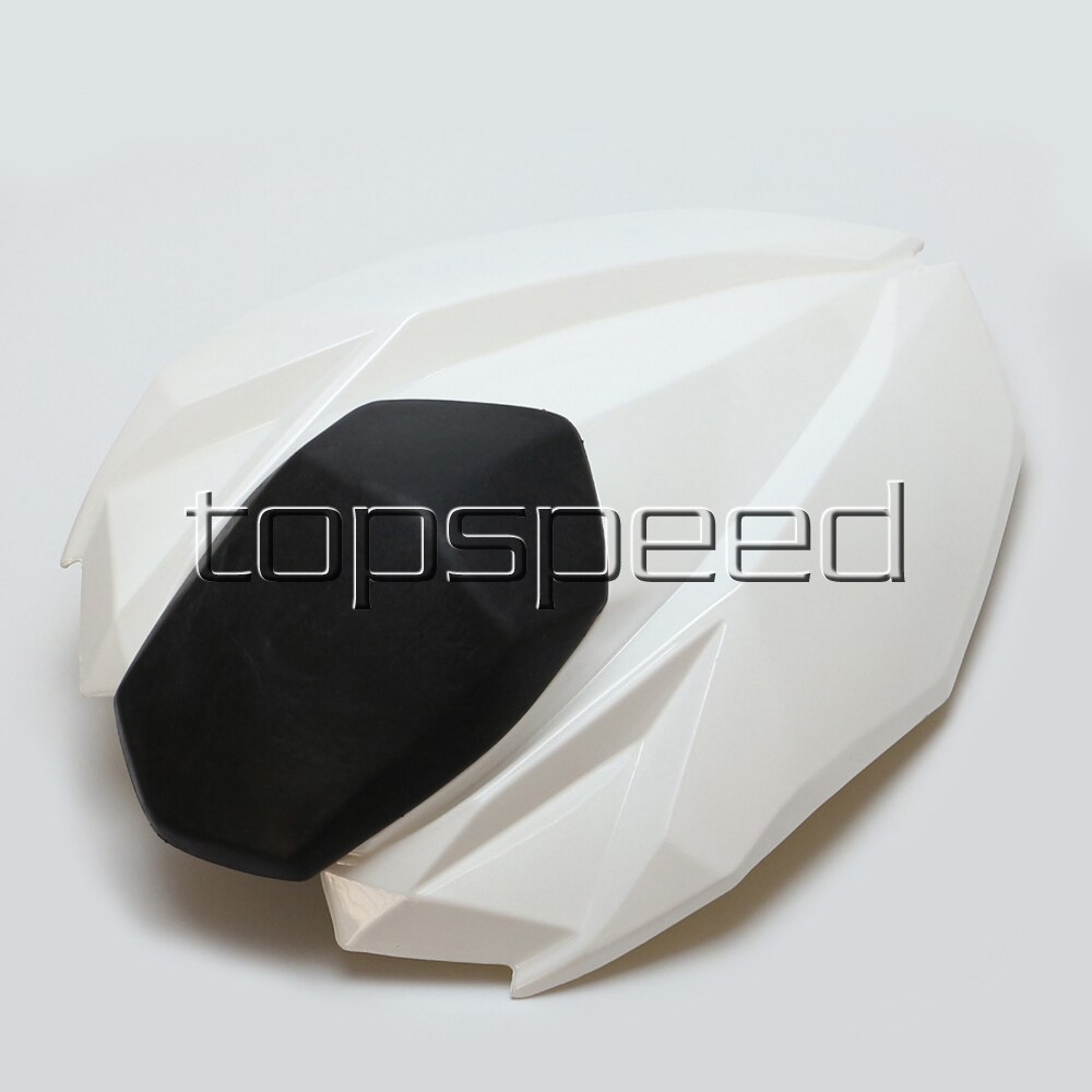 Cubierta blanca para asiento trasero de motocicleta, cubierta para Kawasaki Z800