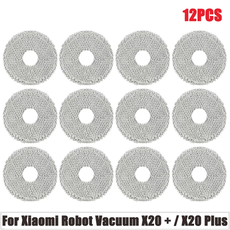 For Xiaomi Robot Vacuum X20 + / X20 Plus Parts Main Side Brush Hepa Filter Mop Cloth Dust Bag Replacement Accessories: plum
