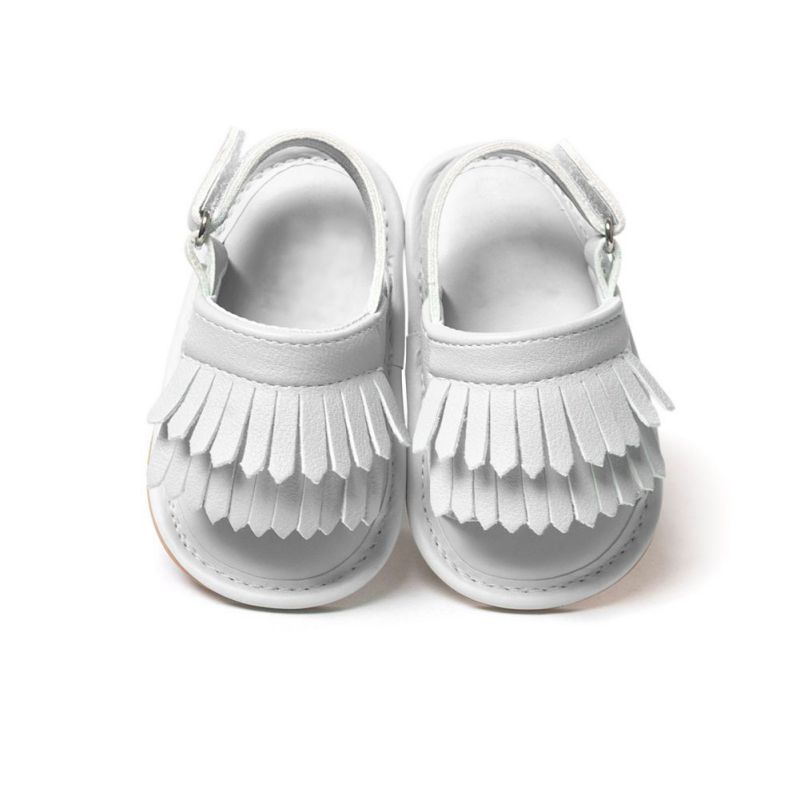 Sandalias informales con flecos de Pu para niña, de verano, de 0 a 18M: W / L 3