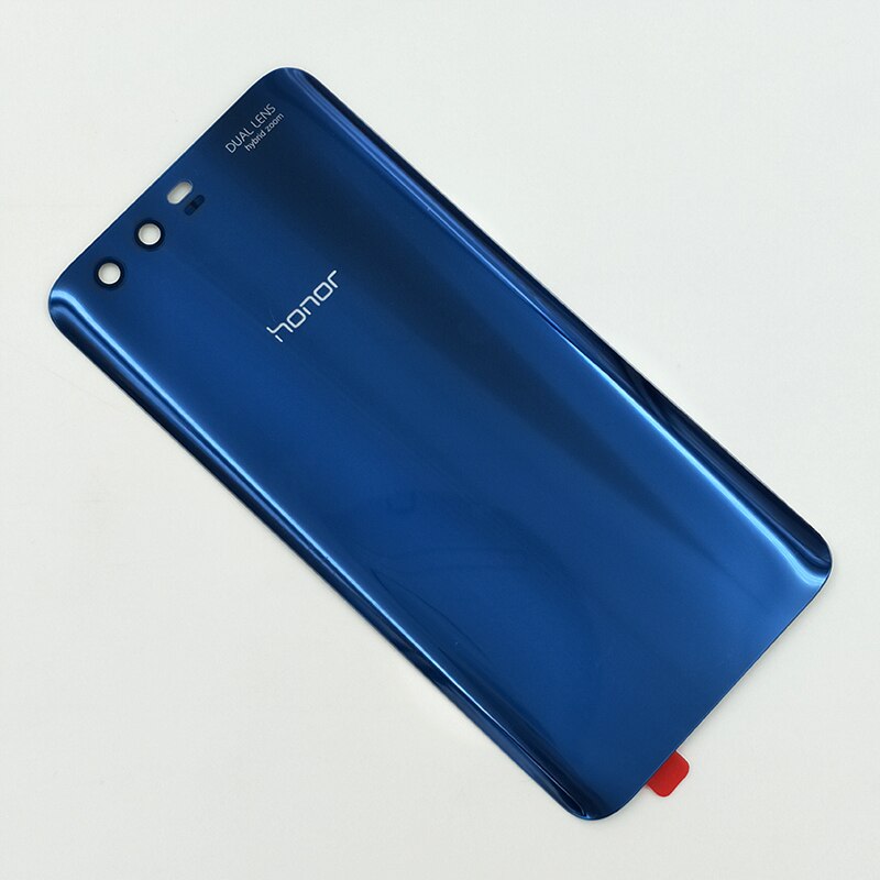 Alkuperäinen huawei honor 9 kotelon kansi takakannen akkukotelo lasiovi takapuhelimen vaihtokuori honor 9 :lle tarralla: Sininen