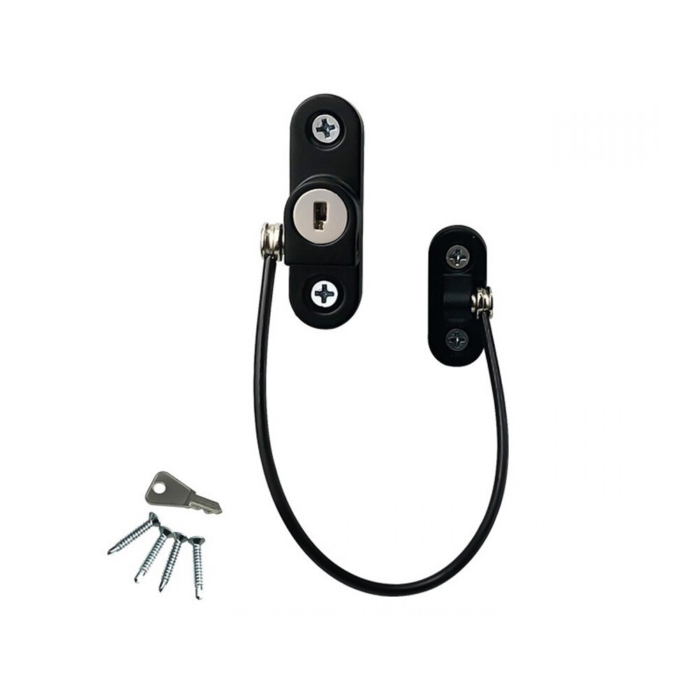 Zabezpieczenie przed dziećmi blokada okna zabezpieczenie przed dziećmi osłona na okno blokada dziecięca blokada bezpieczeństwa niemowląt na ograniczniku okna dla domu: czarny