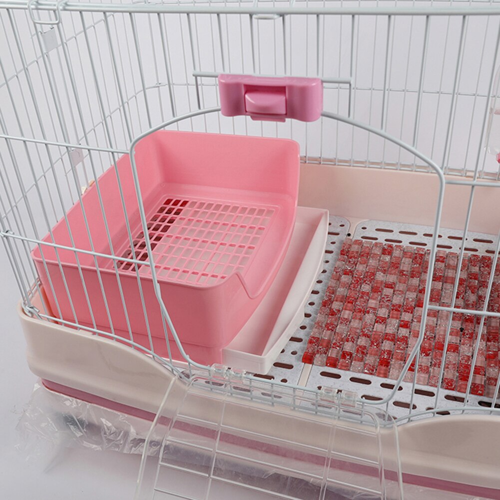 1PC Pet Rabbit Portable Drawer Toilet Litter Tray Pad Holder Training Mesh Box Case Pets Set Accessories