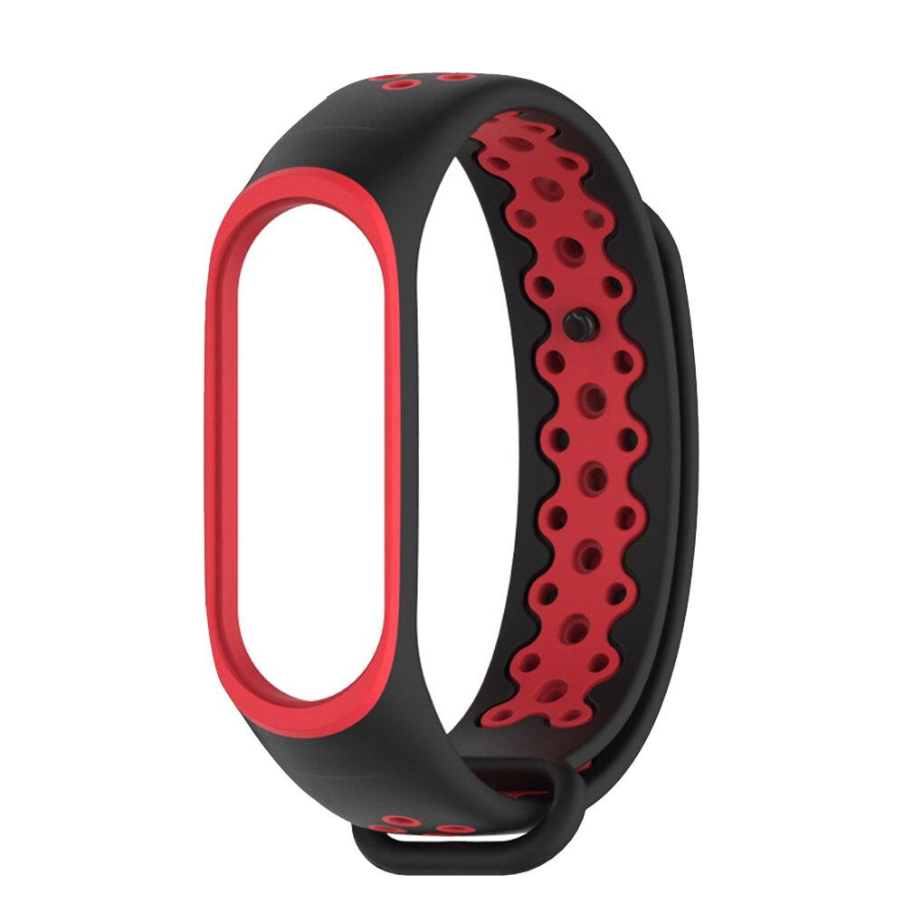 Replacement for Xiaomi Mi Band 3/4 Silicone Wristband Double Colors/Solid Sports Watch Wrist Strap Band: NO.1