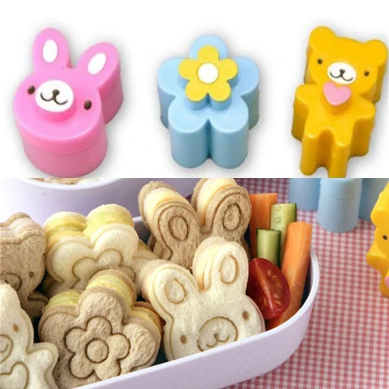 Moule à Sandwich mignon lapin fleur Panda en forme de pain CakeBiscuit dispositif de gaufrage croûte emporte-pièce cuisson pâtisserie outils gâteau