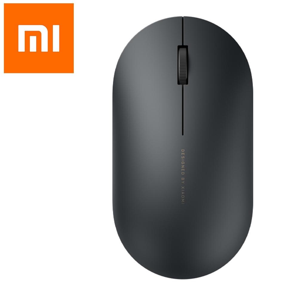 Xiaomi Draadloze Muis 2 Generatie 2.4Ghz 100% Originele Xiaomi Gierst 2 Generatie Lite Draadloze Muis 2 Stille Muizen Voor pc Laptop: Black