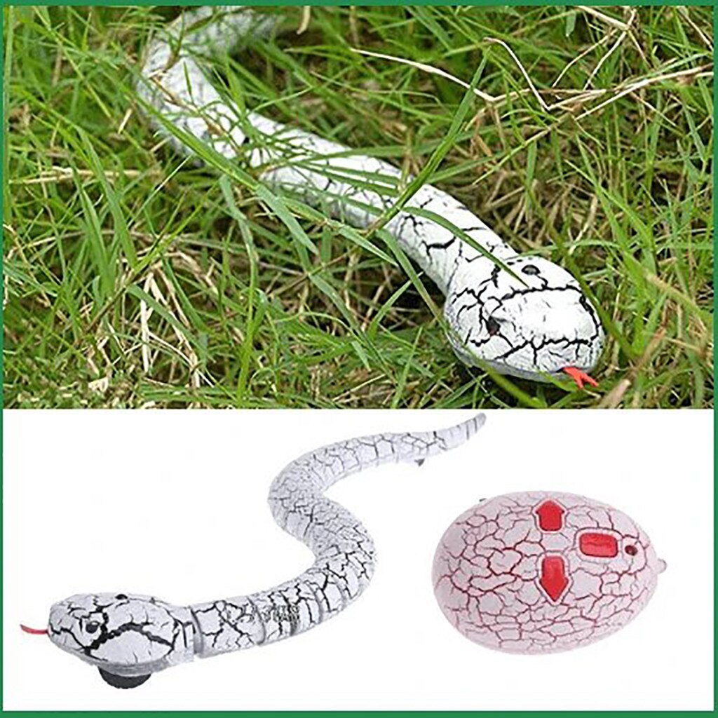 Jouet serpent électrique avec télécommande réaliste, 16 pouces, animaux RC, avec contrôle infrarouge en forme
