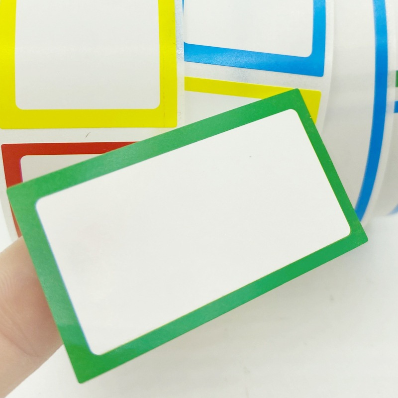 1 Rolle bunte leere Papieretiketten, selbstklebende Aufkleber, Etiketten, beschreibbare Preisetiketten, Aufkleber, Schreibwaren, 250 Blatt