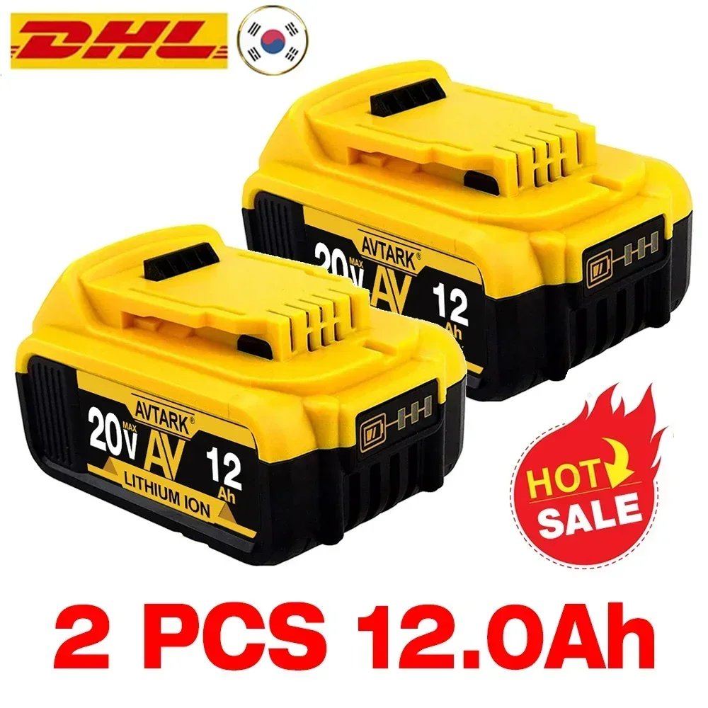 DCB200 20V Akku kompatibel mit Dewalt Power Tools 18V 12Ah wiederaufladbare Elektrowerkzeug-Lithiumbatterien 20V 18Volt 18V 12Ah