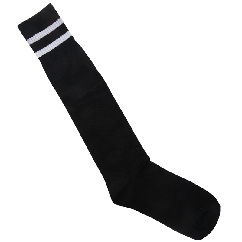 Children Sport Soccer Long Socks High Sock Baseball Hockey Socks (black)