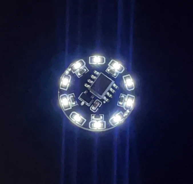 1Pcs 16Modes Magnetic Control Lamp Wireless Led Light for Diy Robots/cars Toys Model Making Scene Materials with Battery: Blue