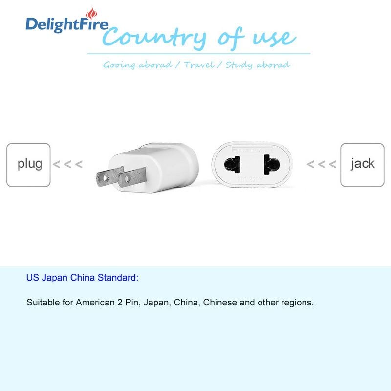 Eu/Us Power Plug Adapter Europese Socket Eu Us Plug Adapter Elektrische Oplader Socket Ons Eu China americana Ac Converter