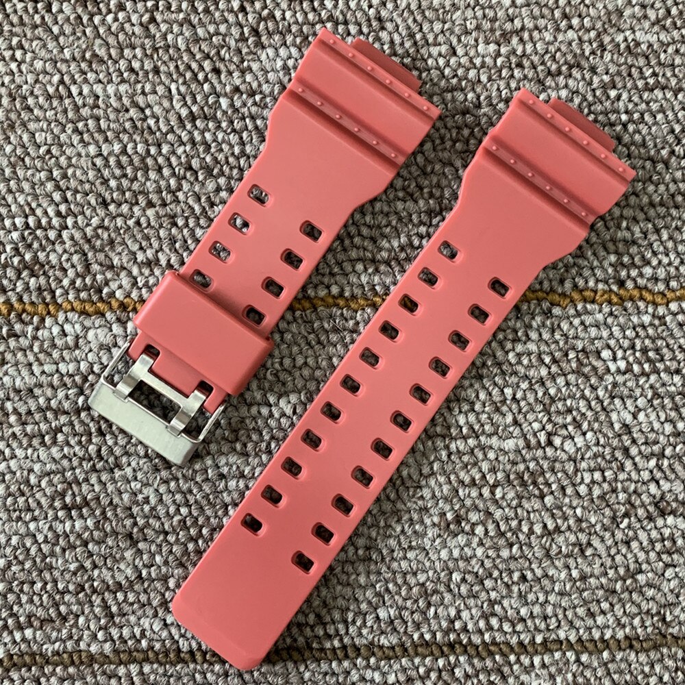 Für casio Uhren Armband Silikon Gummibänder EF Ersetzen Elektronische Armbanduhr Band Sport Uhr Straps 16mm 18mm 20mm 22mm: H red