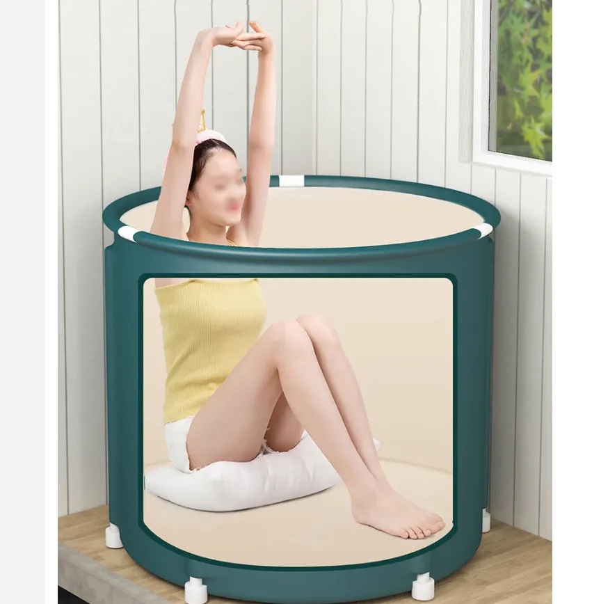 Cubo de bañera plegable portátil, gran capacidad, baño de hielo, ducha de invierno, instalación gratuita, baño para adultos y bebés