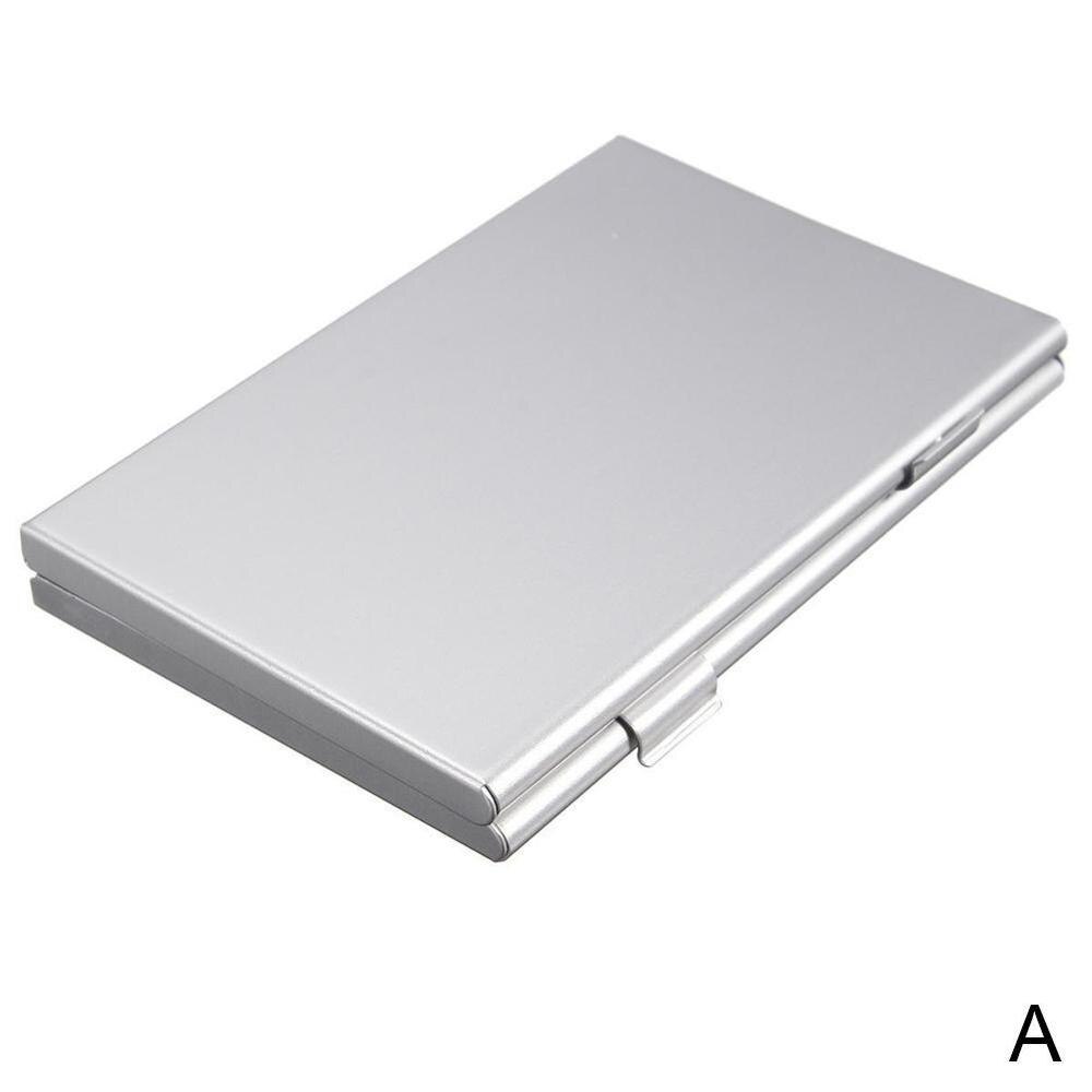 Bag Large Double Layer 24TF Card Holder Memory Card Case Aluminum Portable Box Durable Storage Silver Shockproof H0C7: Silver
