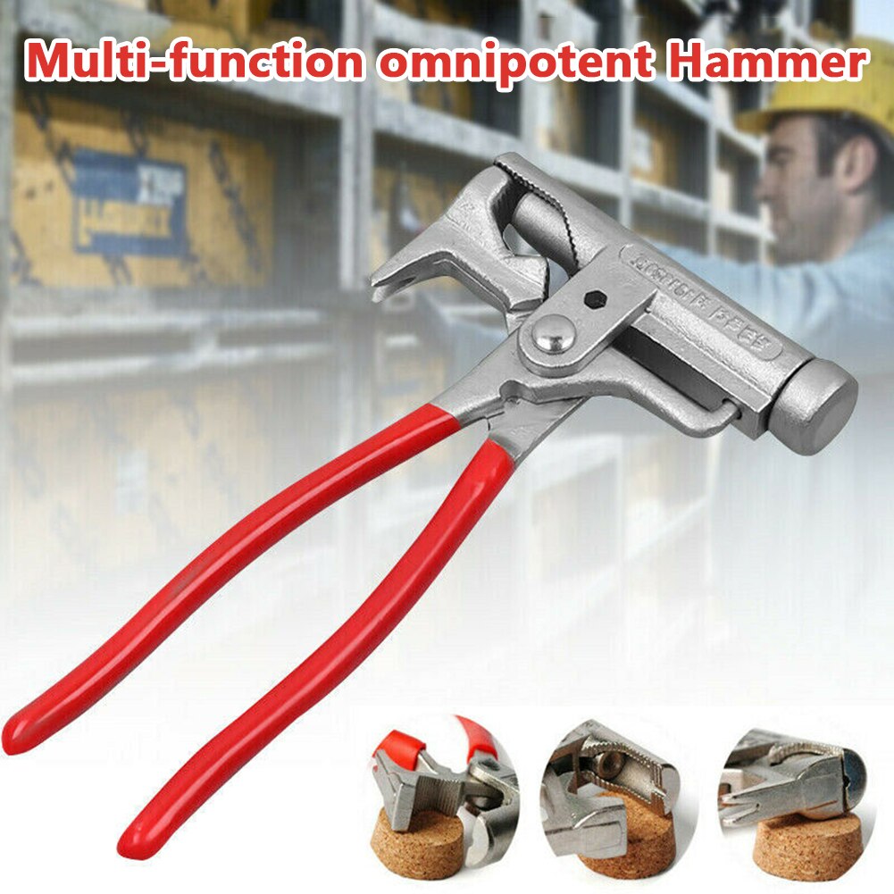 1Pc Multifunctionele Universele Hamer Schroevendraaier Booster Nagelpistool Pijp Tang Moersleutel Universele Hamer