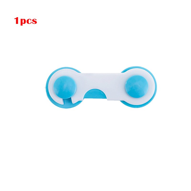 3/1pcs Children Security Protector Baby Care Multi-function Child Baby Safety Lock Cupboard Cabinet Door Drawer Safety Locks: 1 PC Blue