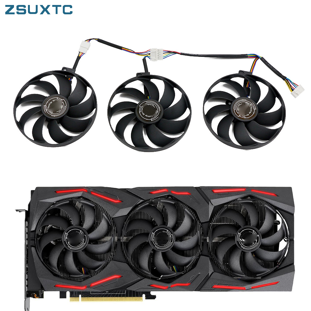 T129215SU 7Pin GPU Card Cooler Fans For ASUS ROG STRIX-GeForce RTX 2070 2080 SUPER Ti GAMING RTX2080 RTX2080Ti Fan