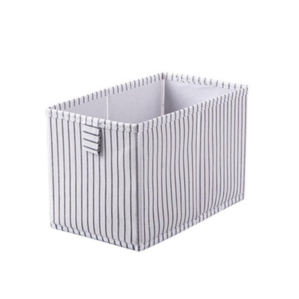 Caja de almacenamiento plegable para ropa interior, contenedor de almacenamiento no tejido para el hogar, ahorro de espacio de vestuario, cajón de acabado, V9J1: E