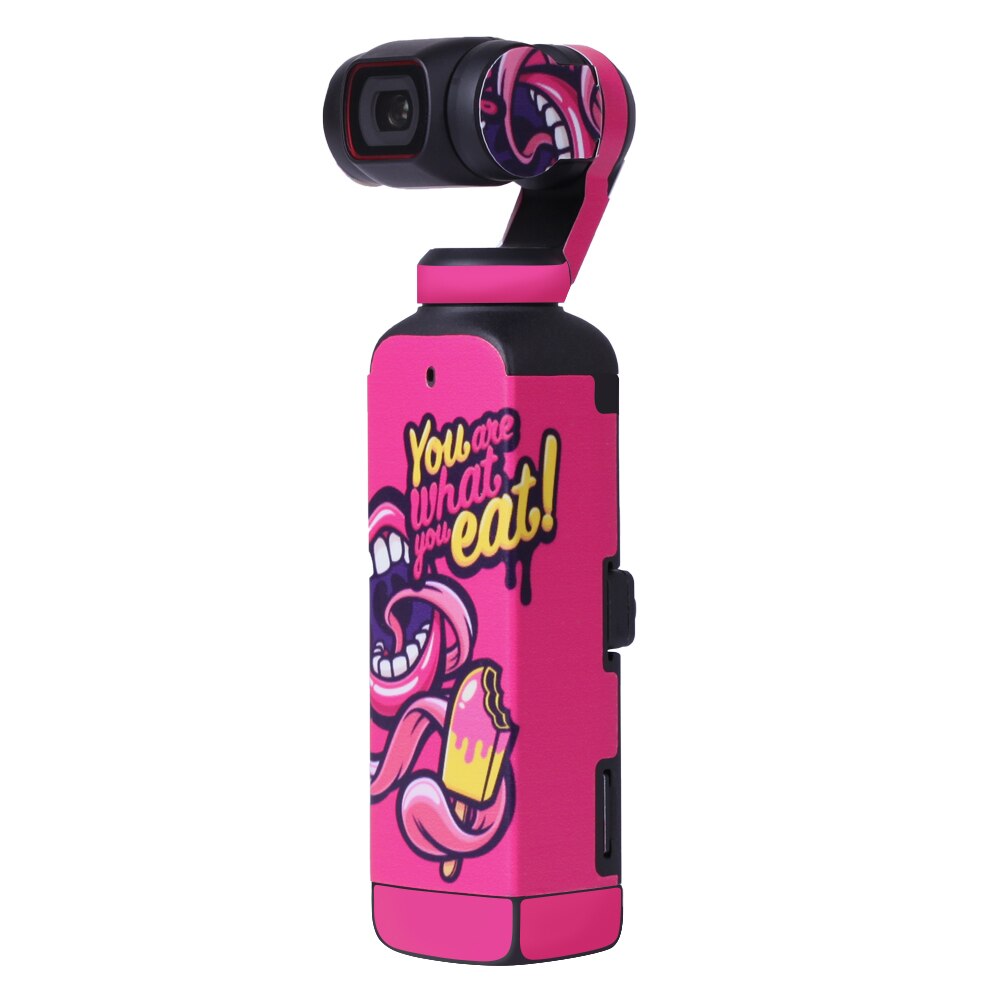Colorful Decals Stickers Protective Film Waterproof PVC Body Case Cover For DJI OSMO Pocket 2 Handheld Gimbal Camera Accessories: White