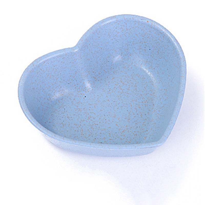 Seasoning Dish Flower Heart Round Shape Snack Plate for Sugar, Soy Sauce, Vinegar and Almost All Kinds of Seasoning Pink Flower: heart blue