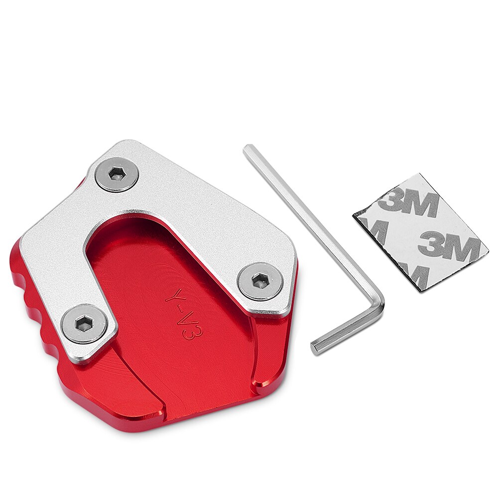 Motorfiets Side Stand Pad Plaat Kickstand Vergroter Ondersteuning Uitbreiding Voor Yamaha Yzf R15 V3 Yzf R15 V3: Red
