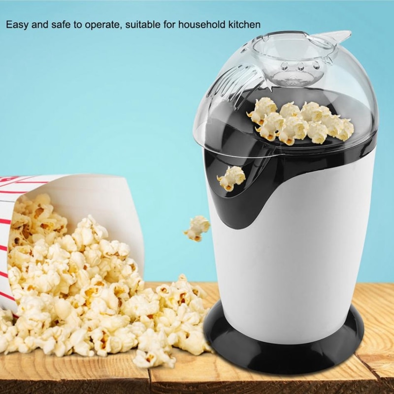 Electric Corn Popcorn Maker Diy Household Automatic Mini Air Popcorn Making Kitchen Machine Diy Corn Popper Eu Plug