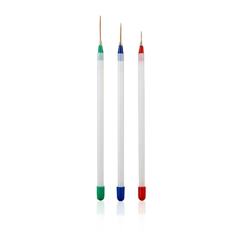 Navolution-pincel de uñas para manicura, brocha de Gel para Nail Art, brocha de Gel para esculpir en polvo líquido acrílico, 15 unids/set por juego: 3ZBbai