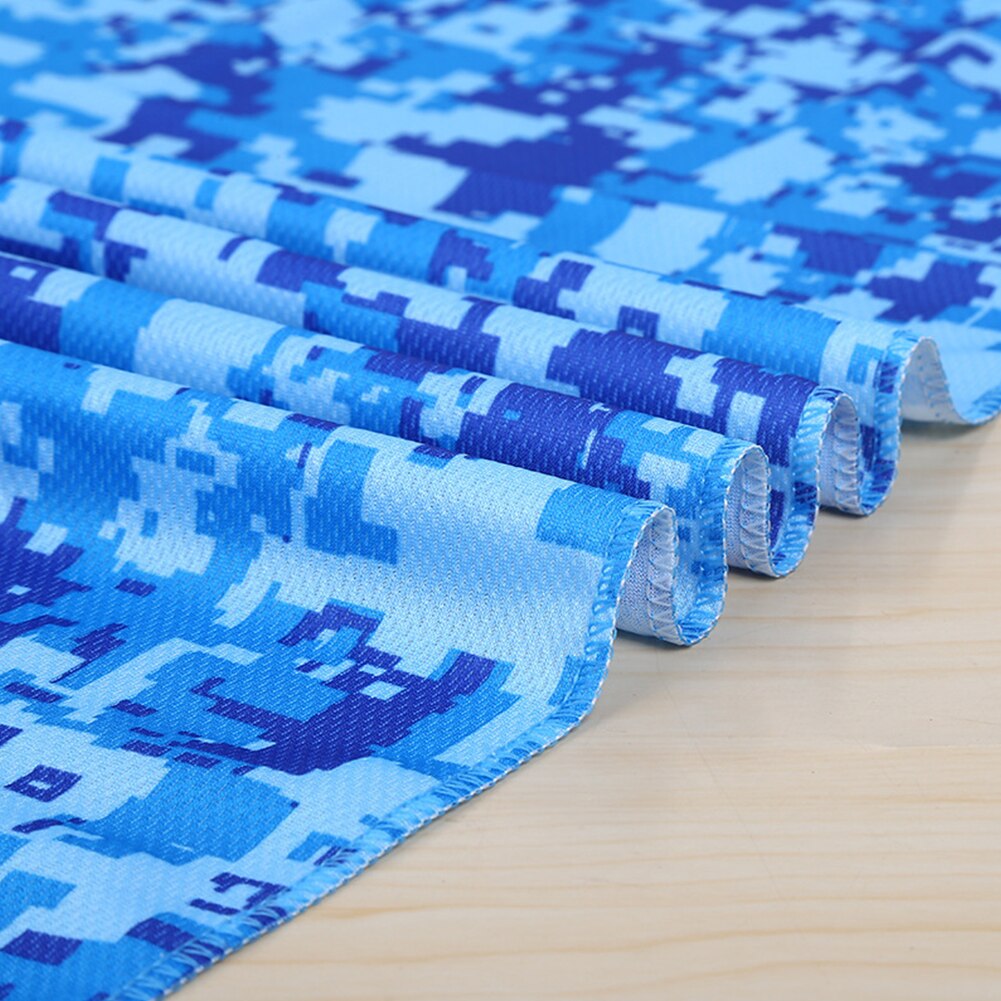 Microfiber Sneldrogend Gezicht Handdoek Outdoor Sport Camouflage Afdrukken Yoga Fitness Zonnesteek Koud Handdoeken