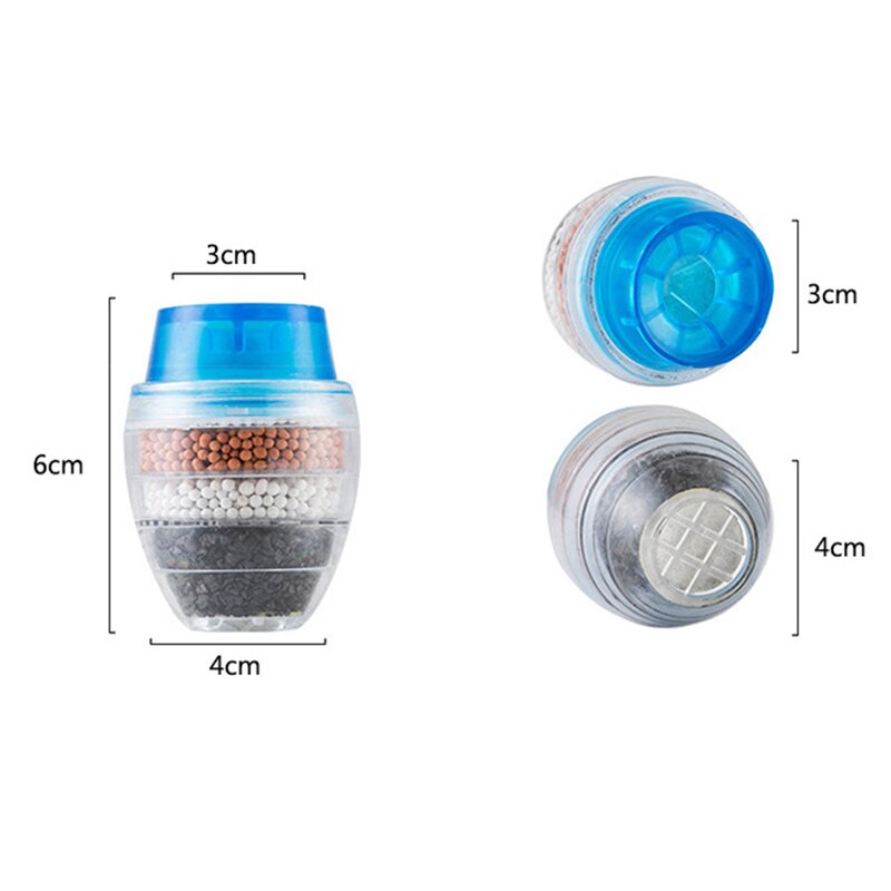 5- laags spatwaterdichte waterzuiveraarfilter keukenkraan kraanwaterzuiveraar voor huishoudelijke actieve koolfiltratie