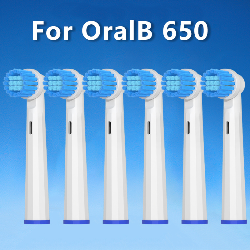 4/8/12/16PCS Voor OralB 650 Vervanging Opzetborstels Sonic Elektrische Vacuüm DuPon Tandenborstel Zachte haren Opzetborstels