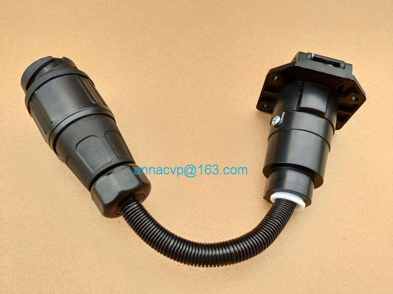 CVP trailer plug adapter 13 pin male trailer plug to 7 pin RV blade socket connector trailer boat truck trailer parts