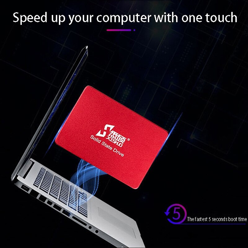 XISHUO 120GB 2.5-Inch SSD SATA3.0 (6Gbps) Internal Solid State Drive, Suitable for Desktop Universal Solid State Drive