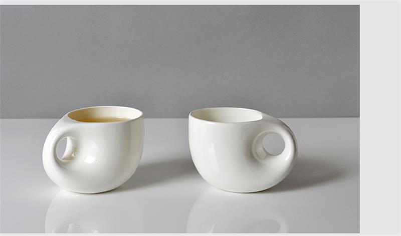 Taza de café nespresso creativa de china, Taza de cerámica para cerveza, 240ML, de gota de agua,
