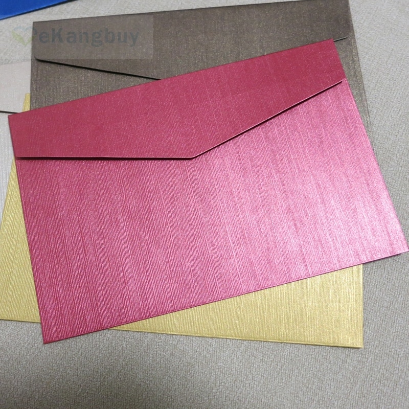 50pcs 198x130mm(7.7" x 5.1") Embossed Specialty Paper Envelope Wedding Business Invitation Envelopes