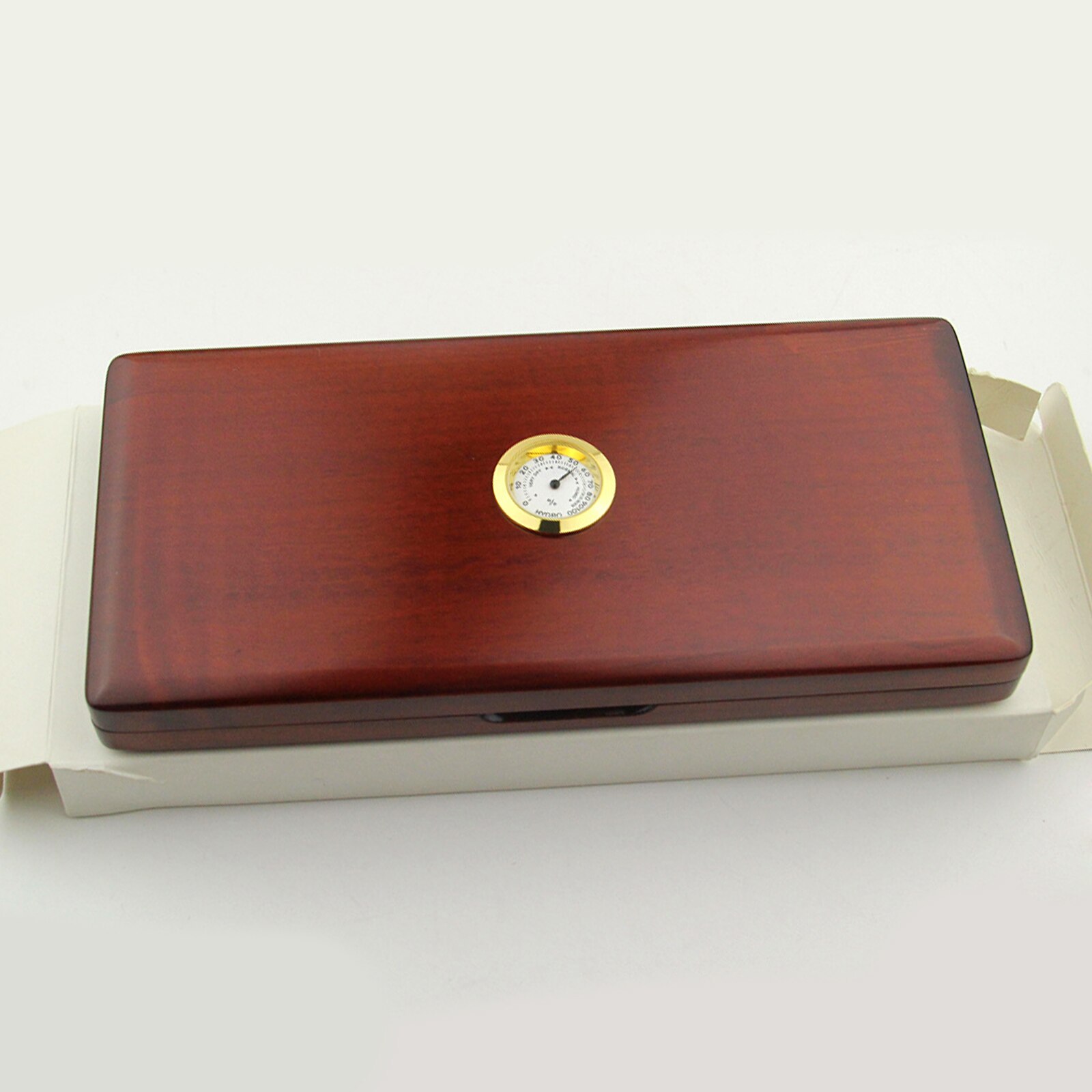 Mooie Massief Hout Hobo Riet Case Voor 20 Riet Met Hygroneter Flanel Slot Reed Opbergdoos