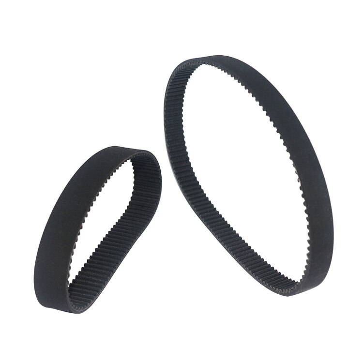 HTD 3M distributieriem lengte van 384mm tot 414mm breedte 10mm Rubber HTD3M synchrone 384- 3M 414-3M closed-loop