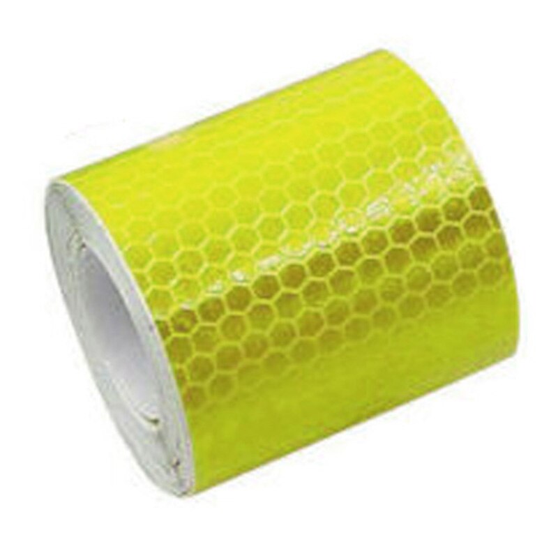 Fiets DIY Reflecterende Stickers Minimalistische Multi-directionele Zichtbaarheid Fiets Reflectoren: fluorescent yellow